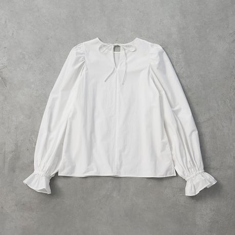 バックリボンパフスリーブブラウス【数量限定】