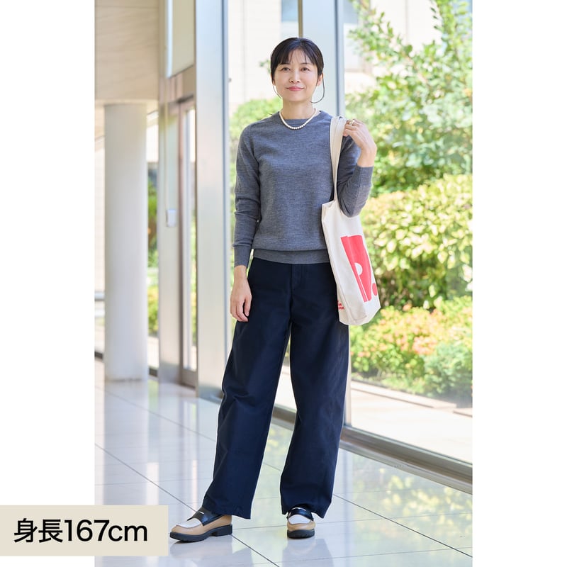 フィロソフィー スエード ジャケット フード ニット 異素材 ブラック 黒 M スローン×ミモレ別注】ダブルフェイスニット ブラック【数量限定