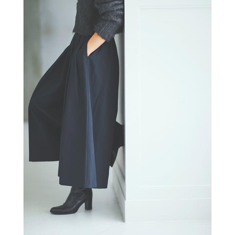 【試着のみ・タグ付き新品】ミモレ別注・マルモア ギャザーキュロットパンツ 追加販売・第2弾＞ミモレ別注・マルモア ギャザーキュロットパンツ