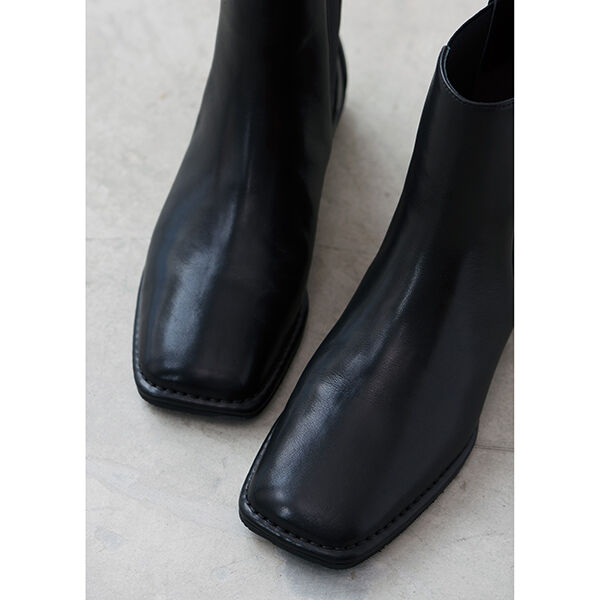 SHISEIスクエアサイドゴアブーツ【期間限定】 | mi-mollet STORE