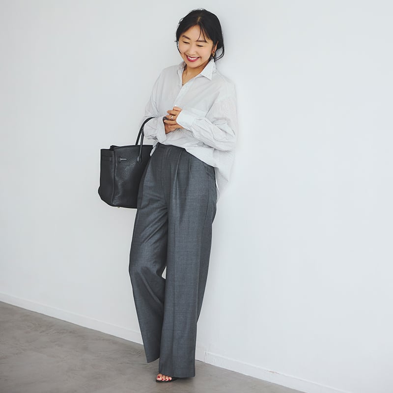 ドローイング ナンバーズのタックワイドパンツ【期間限定】 | mi ドローイング ナンバーズのタックワイドパンツ【期間限定】 | mi
