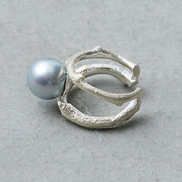 ボン マジック黒蝶バロックパールリング | mi-mollet STORE