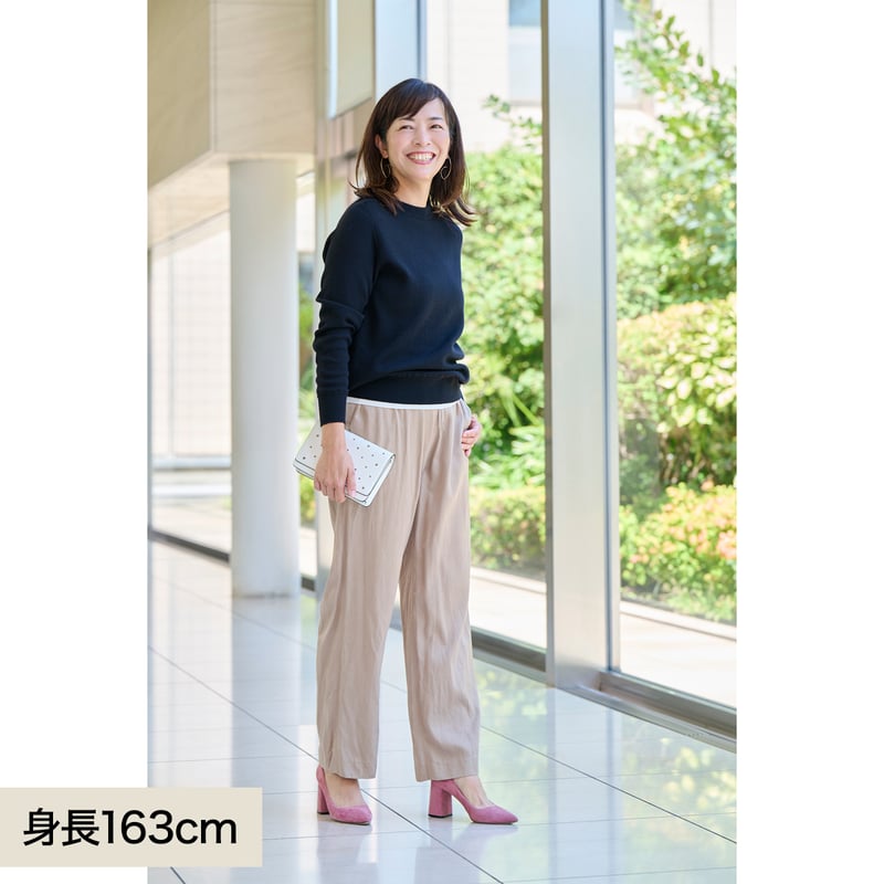 スローン×ミモレ別注】ダブルフェイスニット グレー【数量限定】 | mi