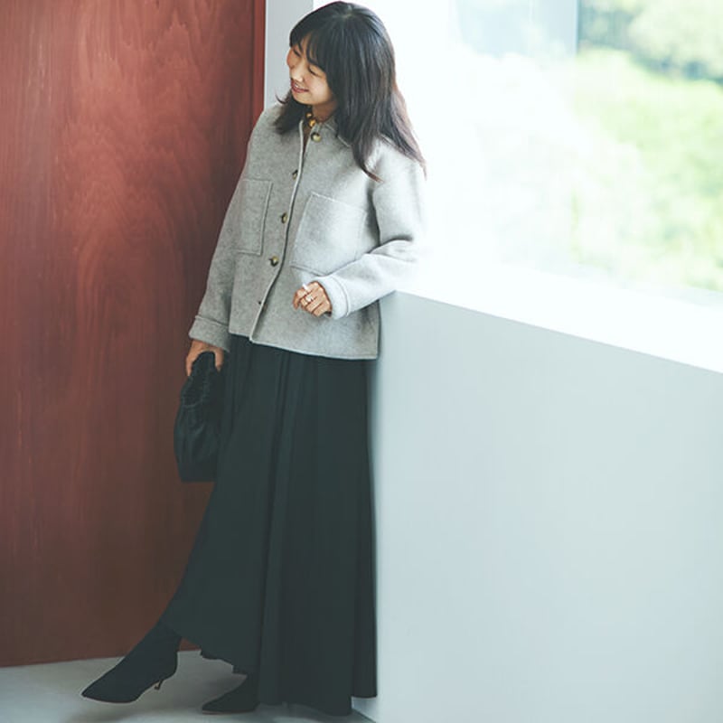 ミモレ×メヤメ「ライトウールショートジャケット」【期間限定