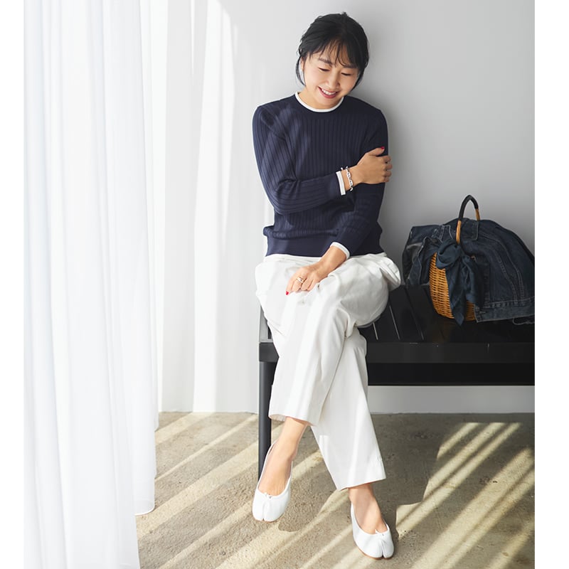 スローン アンサンブル SLOANEのフリンジ付きアンサンブル【STANDARD BOOK 2024Spring