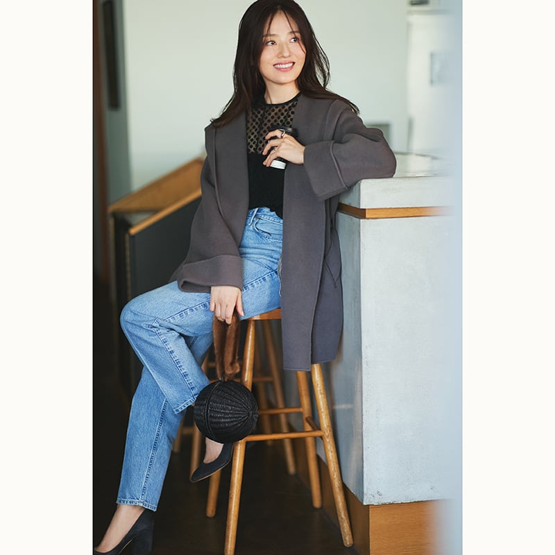 希少限定　アルページュストーリー　取り外し可　ファ　フード　リバーコート　茶色 アルページュストーリー Arpege story ファー付きフード リバー