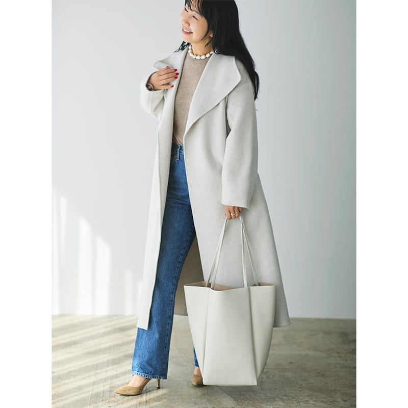 【ミモレ別注】SCUEトートバッグ【期間限定】 ミモレ別注】SCUEトートバッグ 新色アイボリー【期間限定】 | mi