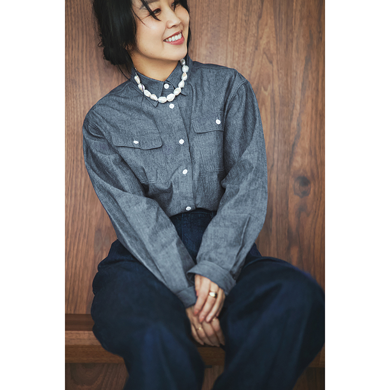 【美品】MY WEAKNESS SHAM SHIRT シャンブレーシャツ Sham Shirt