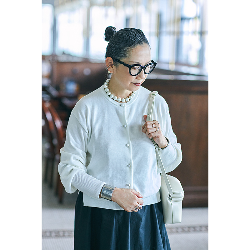 ケイミー 白カーディガン 長袖 ケイミー 白カーディガン 長袖