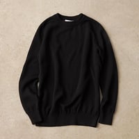 【スローン×ミモレ別注】ダブルフェイスニット　ブラック【数量限定】