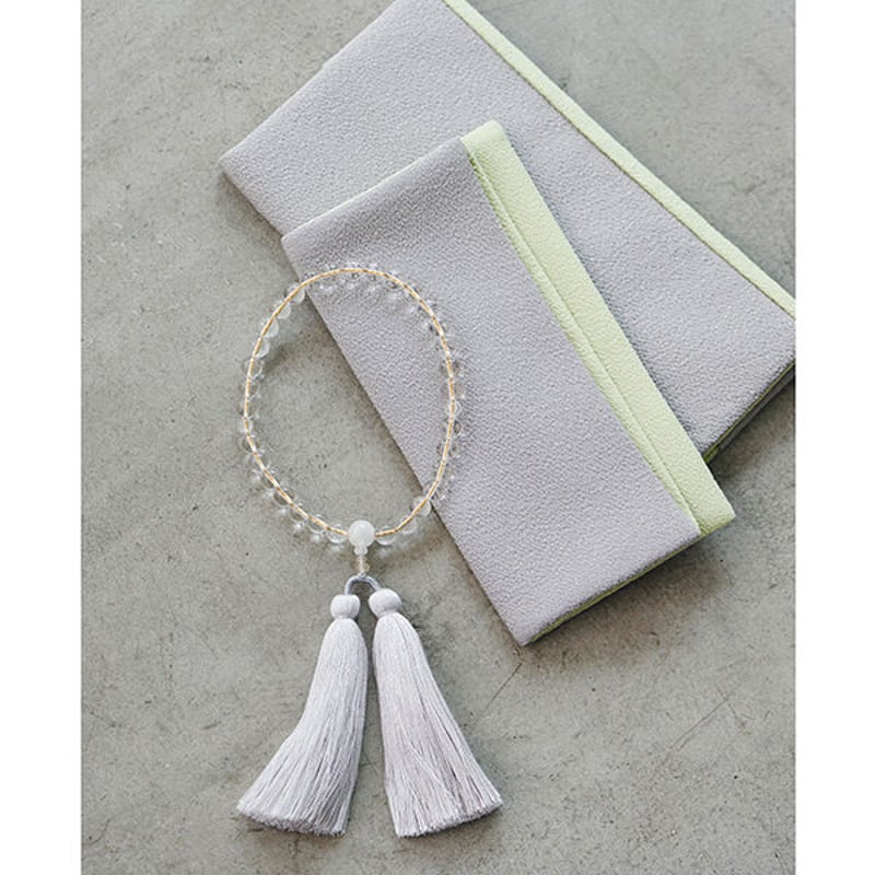 shuo【3点セット】クリスタル数珠・数珠袋・袱紗 | mi-mollet STORE