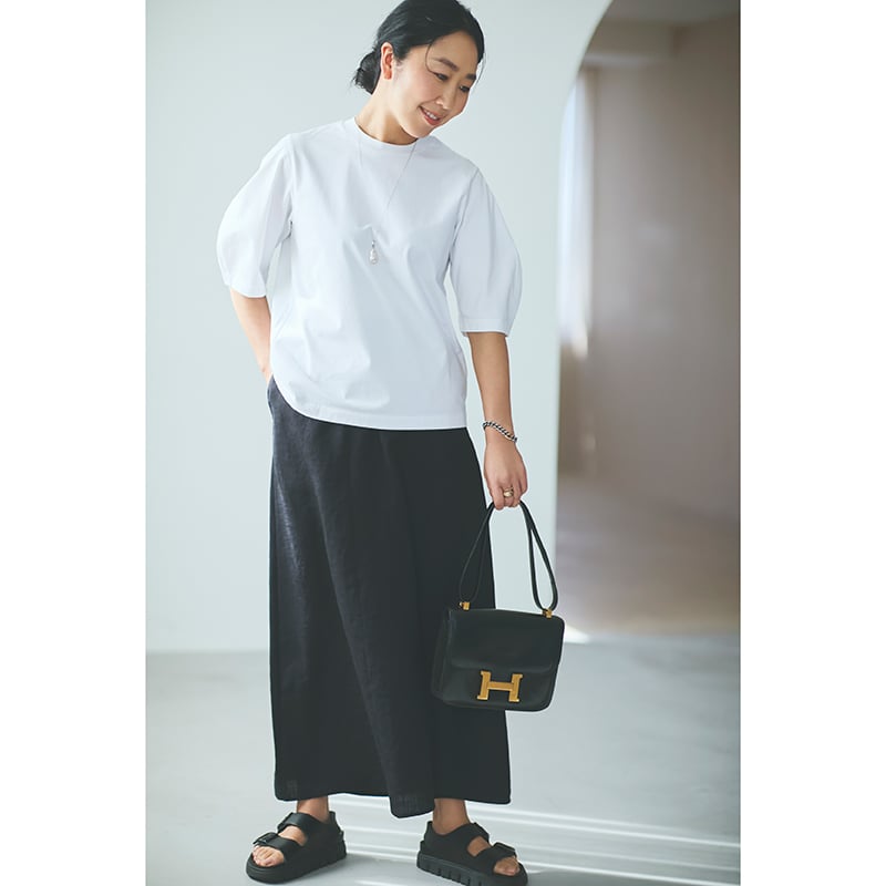 ロエフ クレセントスリーブTシャツ＜ホワイト＞【数量限定