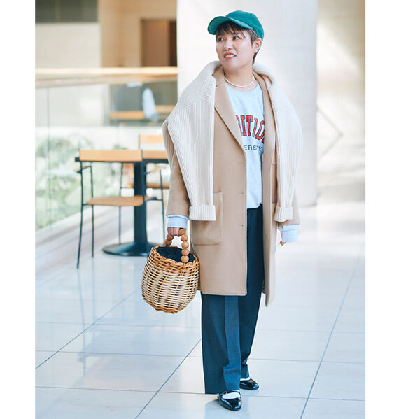 ヒツキのニットカバー付きかごバッグ | mi-mollet STORE ヒツキのニットカバー付きかごバッグ | mi-mollet STORE