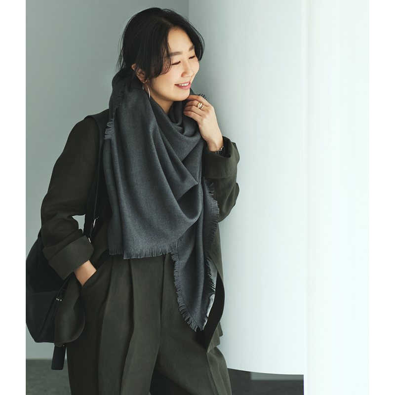 アソースメレ ストール チャコールグレー グレー ダークグレー アソースメレ ストール チャコールグレー グレー ダークグレー