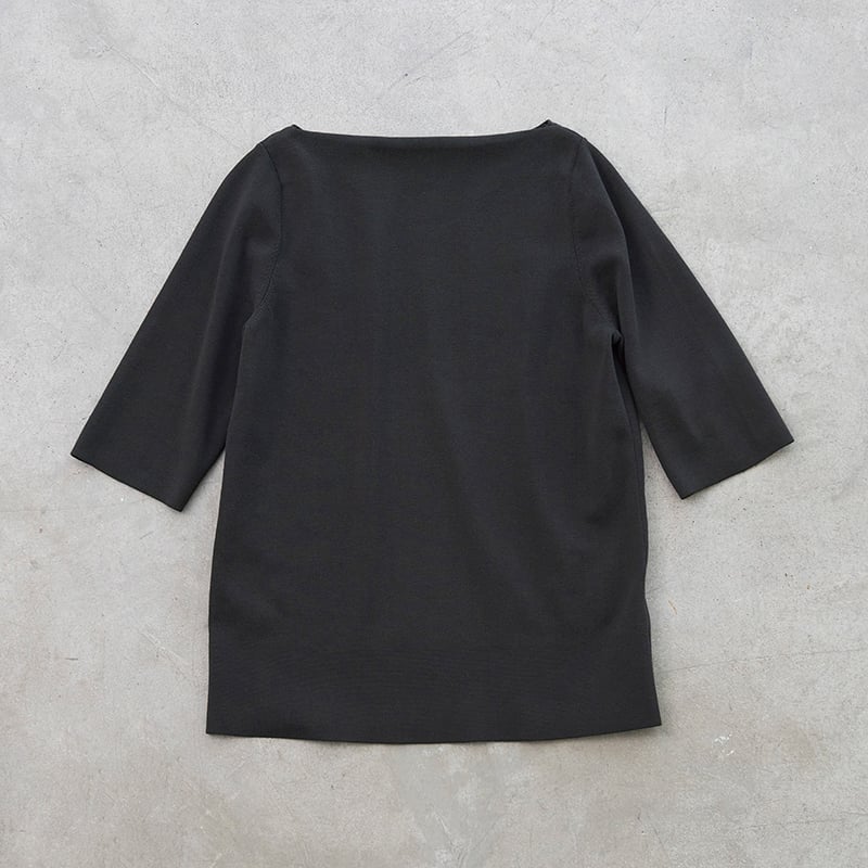 mi-mollet × Demi-Luxe BEAMS シンプルボートネックニット.M mi-mollet × Demi-Luxe BEAMS シンプルボートネックニット.M