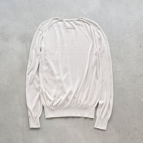 ＜追加販売＞ミモレ別注・スローン シルクニット＜ベージュ＞【数量限定】