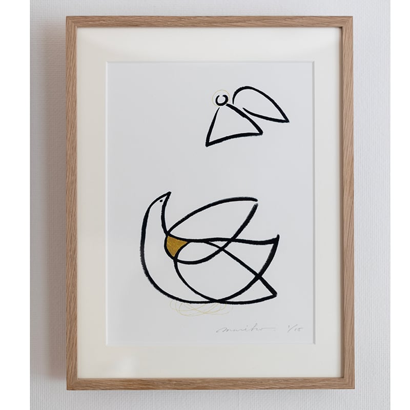 平澤 篤、「Carousel」、希少な額装用画集より、新品高級額装付、状態