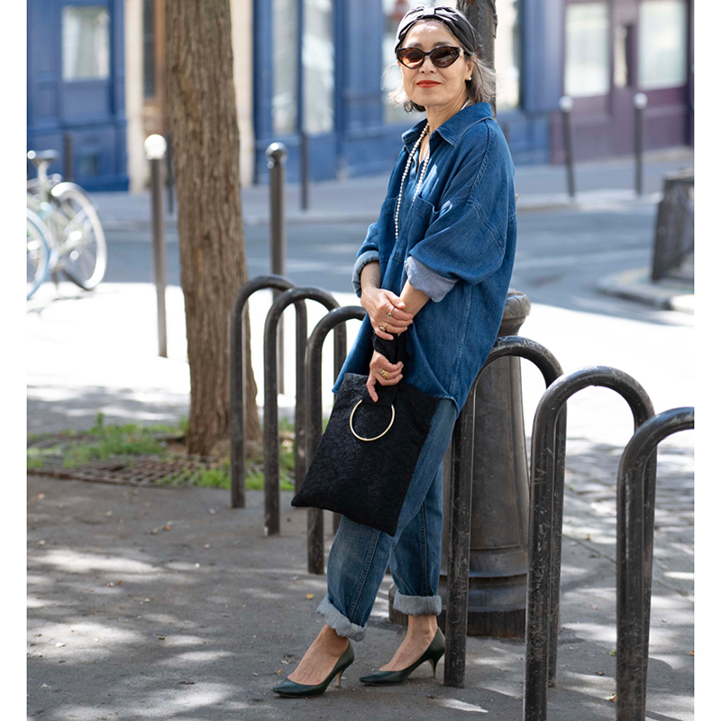 ルレアッシュ　サックカレ　ヒョウ柄 追加》LERET.H （ルレアッシュ）サック・カレ（ハンドバッグ