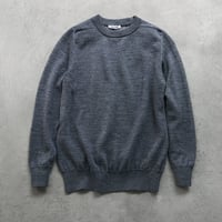 【スローン×ミモレ別注】ダブルフェイスニット　グレー【数量限定】