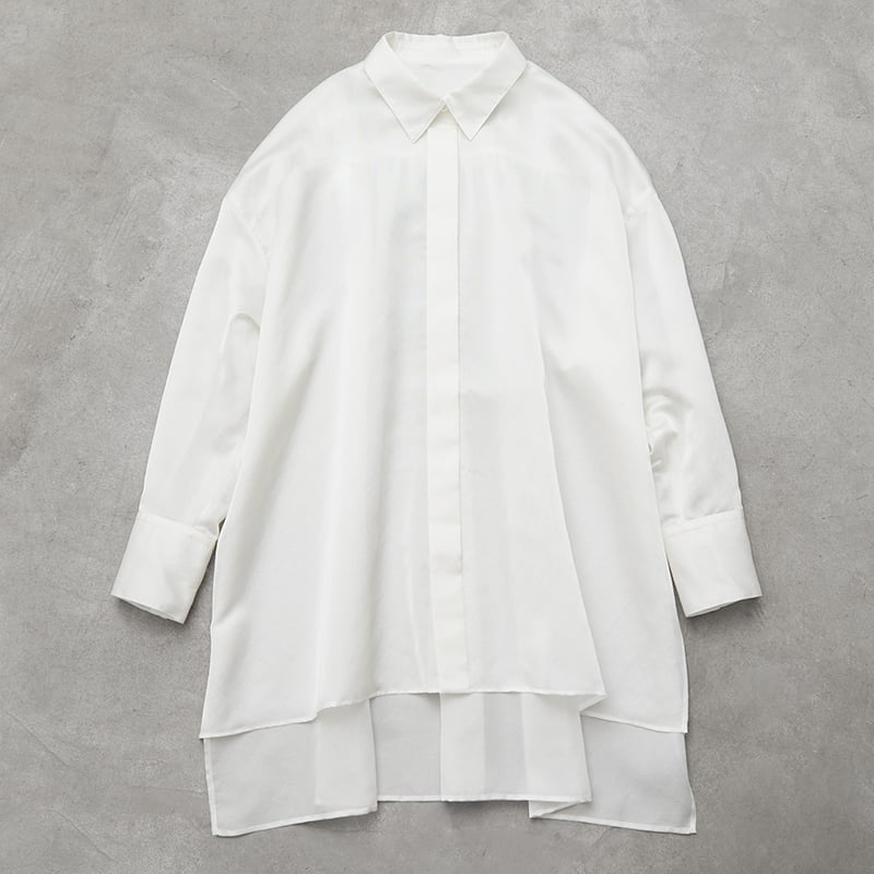 ルフィル ☆ ミモレ別注 ☆ シアーシャツ ☆ 極美品 品良くヘルシーに“大人の肌見せ”が叶う「ル フィルの別注シアー