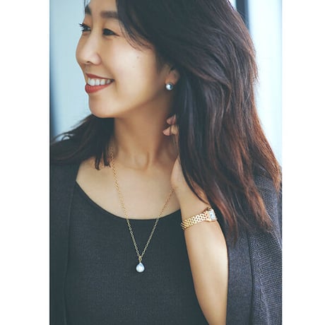 ミモレ別注・ボン マジック白蝶バロックパール一粒ネックレス