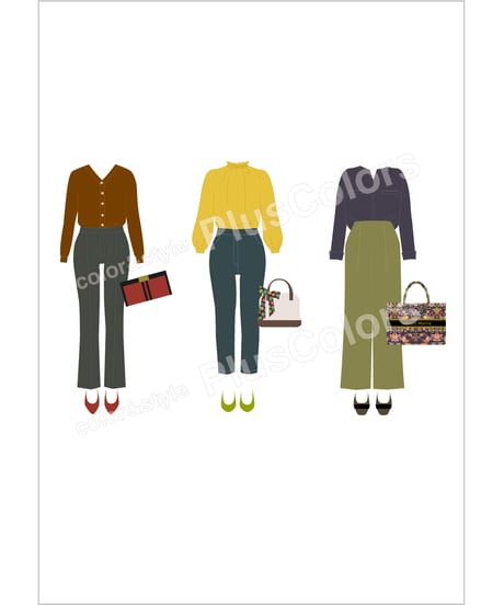 【Canva】秋冬コーディネートレッスンセット
