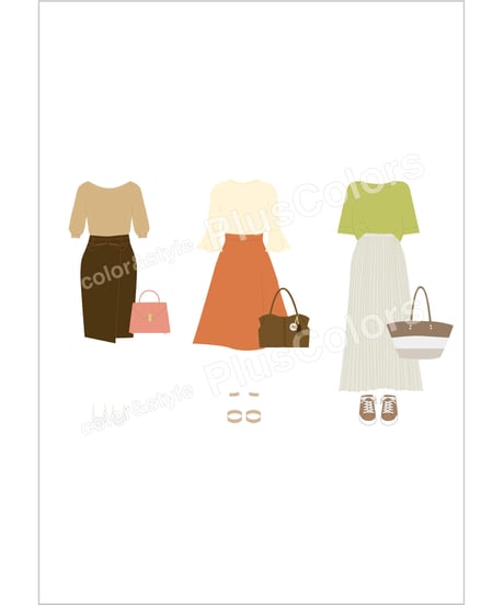 【Canva】春夏コーディネートレッスンセット
