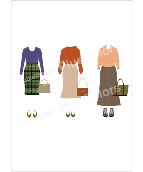 【Canva】秋冬コーディネートレッスンセット
