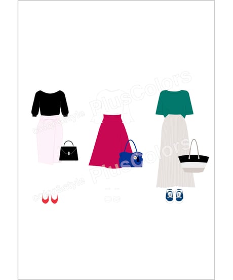【Canva】春夏コーディネートレッスンセット