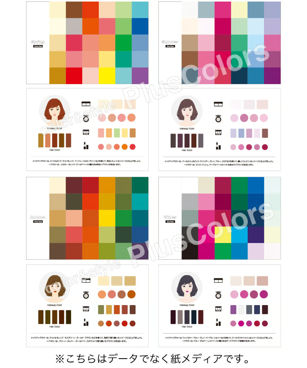 パーソナルカラーアドバイスシート 【ポストカードサイズ】10セット