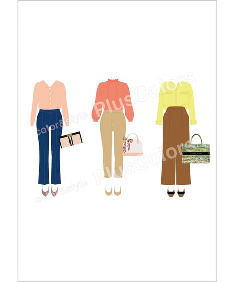 【Canva】秋冬コーディネートレッスンセット