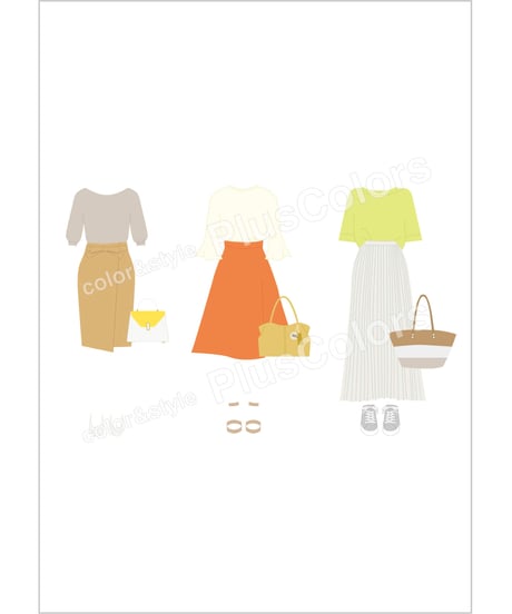 【Canva】春夏コーディネートレッスンセット