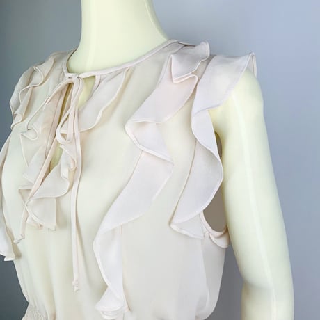 Rebecca Taylor Cream Chiffon Dress