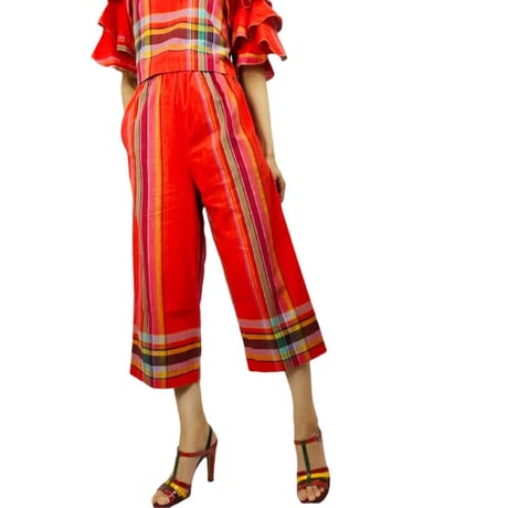 70’s Patti Cappalli California Two Piece Madras Sun Suit