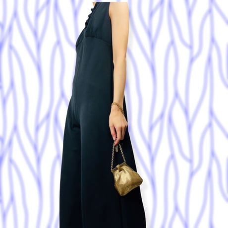 70’s Black Wide Leg Jumpsuit
