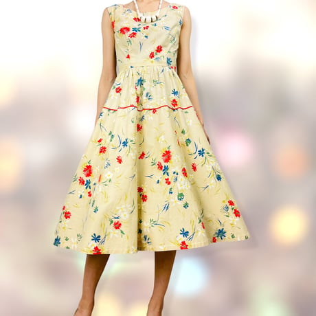 50’s Multicolor Floral Dress