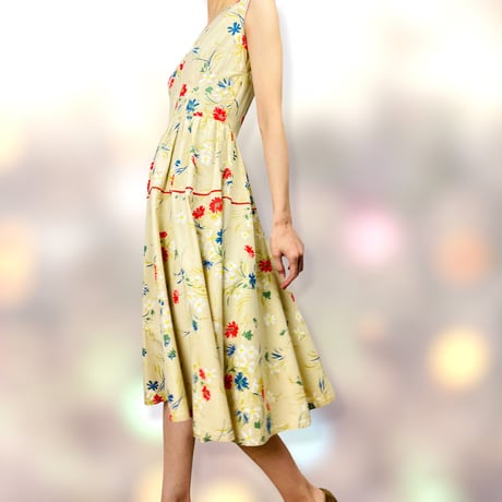 50’s Multicolor Floral Dress