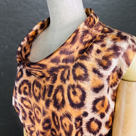 70's Leopard Print Maxi Dress