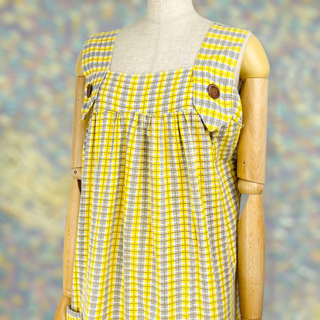 50’s Decorativebuttons Smock Style Sundress