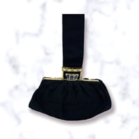 50’s Black Top Handle Bag