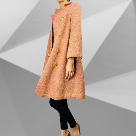 50’s Pink Knit Sweater Coat