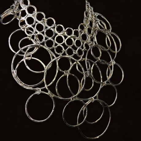 70's Silver Ring Necklace
