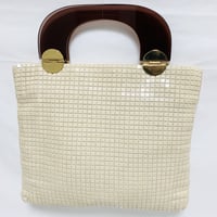 60's Beige Top Handle Purse