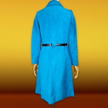 60’s Deadstock Blue Suede Coat