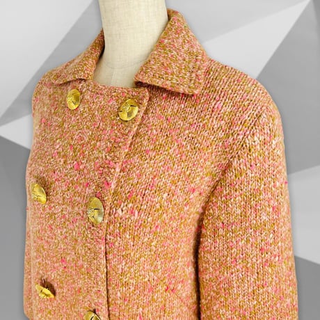 50’s Pink Knit Sweater Coat