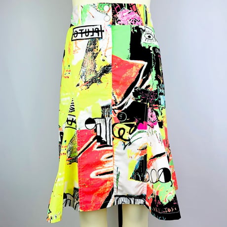 Roberto Cavalier Graffiti Skirt