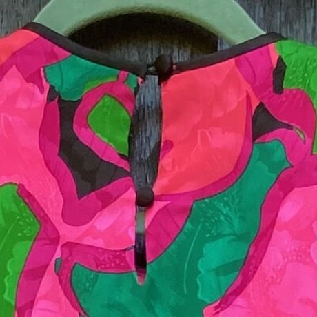 Flora Kung Frilled Floral Silk Dress