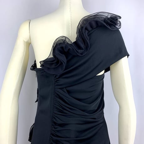 Catherine Malandrino Silk One Shoulder Dress