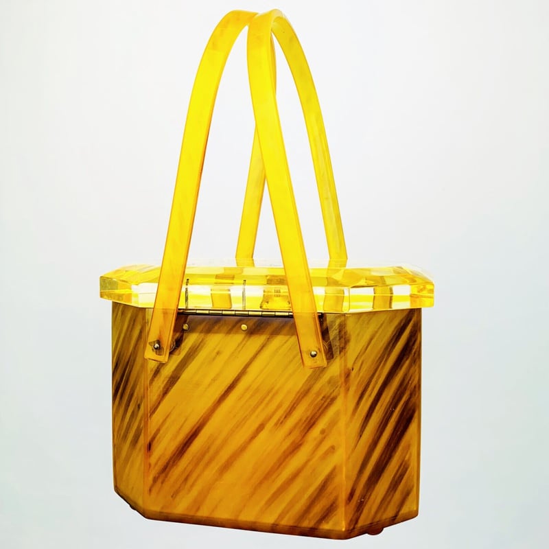 50's Gold Lucite Bag | 78 Records & Vintage