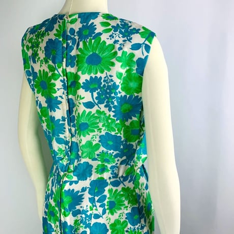 50’s Green Flower Dress